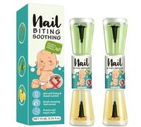 Nail Bitters Water | 2x10ML Stop Nail Biting | Clear Bitter Varnish Nails Bitings Prevention for Kids and Adults | Natural Plant Extract Nails Polishs Thumb Sucking Prevention for Children