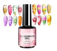 Nail Blooming Gel - 15ml Clear UV Blossom Gel Polish | Create Stunning Marble, Watercolor, Floral Designs, Long-Lasting Soak-Off For Professional And Manicures At Home capability to solidify ra