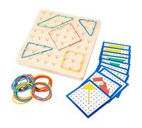 Nail Board Wooden Geoboard Space Imagination Development Educational Toys