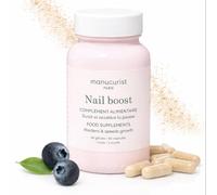 Nail Boost Supplements by Manucurist - Nail Strengthener for Weak Nails with Biotin & Vitamins - Healthy Growth & Repair - 30 Day Supply - Vegan