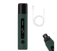 Nail Bow for Dogs Quietly, Pet Nail Grinder for Dogs Safe Adjustable Precise Quiet Dog Paw Trimmer with LED Light Portable Pet Grooming Material for Young, Old Professionals