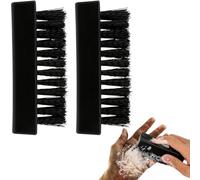 Nail Brush 2 PCS Nail Brushes for Cleaning Nails Durable Nail Brush for Men Firm Stiff Scrub Bristles Hand Scrubbing Brush Easy Cleaning Nail Dust Brush Nail Scrubber Brushes for Men Women Mechanics