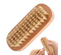 Nail Brush - 30g Wood Drain, 2 Sided Boar Bristle Cleaning Tool, Double Sided Nail Cleaning Brush, Care Washing Tool