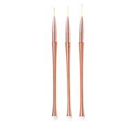 nail brush, Nail Art French Stripe Lines Painting Liner Brush Gold Handle Flower Grid Pattern DIY Drawing Pen