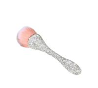 Nail Brush Nail Dust Brush With Shiny Rhinestones For Nails Fluffy Duster Cleaner Powder Remover For cleaning