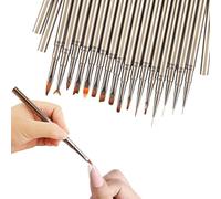 Nail Brush Set, Nail Design Brushes, Liner Brush Set, Painting Art,Don't Settle For Just Any Powder Brushes, Boasts An Ergonomic And Comfortable Handle 1-3cm For Women Nailart Design