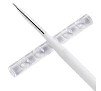 Nail Brush Stand - 5 Grid Gel Pen Holder, Clear Organizer Rack, Pencil Rest, Manicure Storage Tool | Transparent Nail Drawing Pen Display for Home Design Salon Accessories