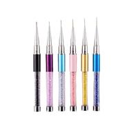 Nail Brushes, 1Pcs Professional Nail Art Brushes UV Gel Painting Pen Carved Nail Art Liner 3D Rhinestones Beauty Brush(11mm)