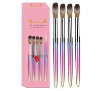 Nail Brusses - Gradient Art Tools, Manicure Painting Kit | Creative Decoration Acrylic Pens, Professional Styles Set For Salon Polishing Details Shaping Co