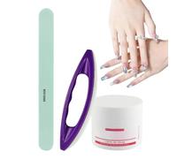Nail Buffer and Shine Kit - 3 Piece Manicure Set, Sheepskin Brush Wax Tool, Professional Natural Nail Polishing System with Smooth Gloss Finish | Cuticle Care Buffer for Salon, Home and Beginners