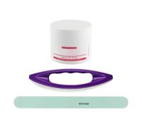 Nail Buffer And Shine Kit- Nail Care Tool, Waxing Cream Kit, Professional Buffing Cream, Leather File Buffer For Natural Nails | For Manicure Pedicure Cuticle Salon Home Women Beginners