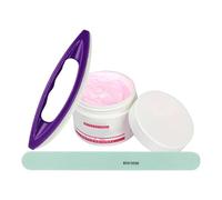 Nail Buffer And Shine Kit - Professional Buffing Cream Of Natural Nails, High Shine Buffer Block With Cuticle Pusher, Perfect Manicure Pedicure | Salon Quality Kit Ideal Home Use, Beginners