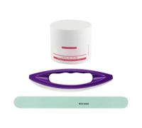 Nail Buffer Block Set, Manicure Tools with File & Polisher for Natural Nail | Includes buffer blocks, nail files & polishing wax. 4-way buffer for file, smooth, buff & shine in one.