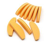 Nail Buffer Blocks, 10 Pcs Nail Files 100/180 Grit Multicolor Crescent Buffing Blocks Sponge Buffer(11-10pcs)