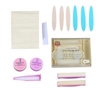Nail Buffer - Professional Nail Shine Buffer Kit | Cuticle Pusher Tool Set for Smooth Nails | Includes Buffers Cream & Polish Wax for Home Manicure and Pedicure