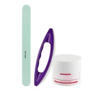 Nail Buffer Shine Set,Professional Buffing Cream with Accessories | Natural Naiil Buffer for Home Salon Manicure Pedicure Women Beginners Cuticle Care Nail Grooming Polishing Maintenance