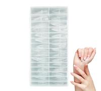 Nail Builder Forms | Drop Shape Manicure Full Cover Tips - Clear Reusable Nail Forms,for Women Girls Home Salon Travel Party Spa Studio