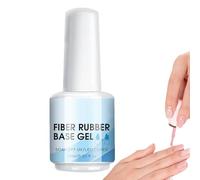 Nail Building Gel Clear | Clear Fiber Glass Base Gel Nail Polish,15ml Requires UV Led Curing Manicure Supplies for Indoor Salon Home Outdoor