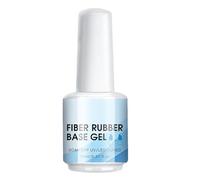 Nail Building Gel - Nail Building Gel - Clear Base Coat with Glass Fibres, 15 ml Quick Drying Access0ri Manicure for Women for Salon, Travel, Outdoor, Indoor, Home
