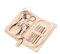 Nail Care Tools Travel Manicure Sett 9-piece Personal Care Portable Nail Set with Built-in File for Men and Women Home Clippers and Tweezers Professional Grooming Kits