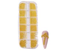 Nail Charm Accessories - Manicure Caviar Beads, Glitter Nail Beads | Manicure Art Accessories, Nail Salon Use, Mixed Luxury Texture, Decorative Embellishments Jewellery Craft Nail Design Kit K
