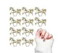 Nail Charms, 10 Pieces Horse Shape Manicure Supplies - Decorative Gems Scrapbooking, for Weddings, Parties, Special Events, Artists, Brides, Beginners, Professionals, Lovers