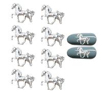Nail Charms | 10 Pieces Manicure Supplies Horse Shape - Decorative Gems Scrapbooking, For Weddings, Parties, Special Events, Artists, Brides, Beginners, Professionals, Lovers