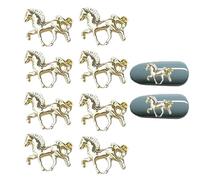 Nail Charms and Gems 10 Pieces Horse Shape Phone Decor | Nail Decoration Jewels for Artists Brides Wedding Special Events Beginners Professionals Women Girls Mothers Home Salon
