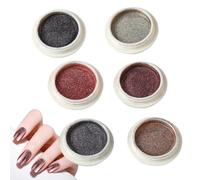 Nail Chrome Powder Set, Chrome for Nails, Glitter Women Fingernail Pigment, Shimmer Nail Painting Powder for Festival, Dating, Make-Up, Halloween