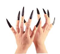 Nail Claws False Nail 10PCS Arrow Claw Rings Cosplay Nail Finger Tips Party Halloween Prop Witch Claws Armor finger Gothic Vampire NailsHalloween decorations