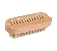 Nail Cleaning Brush - 2-Sided Wooden Nail Brush with Boar Bristles | Manicure Pedicure Scrubber for Salon, Spa, Centre, Dorm, Home, Bathroom | Effective Nail Cleaner for Awakening