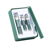 Nail Clipper Combo Set HighGrade Household Fingernail Clippers Men and Women Universal Trimming Tools Simple Portable Nail Tools(Green A 4pcs)