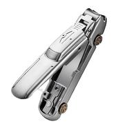 Nail Clipper,Manicure&Pedicure Cutter,Professional Stainless Steel Toenail&Fingernails Cutters,Thick Ingrown Nails Trimming & Grooming,Sharp No Splash Nail Care Tools with Nail File (Silver)