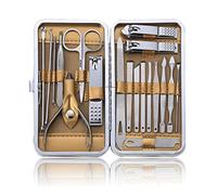 Nail Clipper Set 19Pcs/Set Pedicure Manicure Kit Professional Nail Clippers Stainless Steel Nail Cutter Set Tools,D-1Set