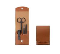 Nail Clipper Set, 4-Piece Nail ClipperSet for Manicure and Pedicure Foot Grooming Gift(4brown Set)