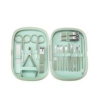 Nail Clipper Set Manicure Set 18 Pieces Stainless Steel Manicure Kit Stainless Steel Nail Clippers Full Set Nail Sleeve Box Nail Clippers Nail Clipper Set Nail Tools Dedicated,Pink(Verde)