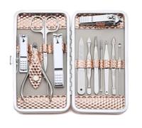 Nail Clipper Set, Professional 12Pcs Rose Gold Manicure Pedicure Set,Stainless Steel Nail Care Kit for Travel & Home for Feet, Nail Cutter & Toe Nail Clippers