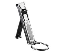 Nail Clipper-Stainless Steel Nail Cutters For Acrylic Nails - Clippers For Fingernails & Toenails - Foldable Na-il Clipper-Safety Lock Wide Jaw Opening Cutter With File