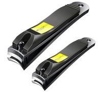 BESTOPE Nail Clippers Set Nail Cutter Set Stainless Steel Set of 2 Gift Box