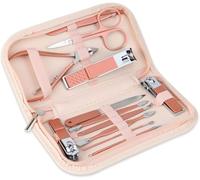 Nail Clippers and Beauty Tool Portable Set Manicure Set 12 in 1 Case Travel Manicure Pedicure Tools Grooming Kit Beauty