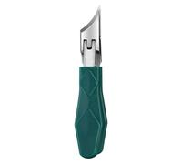 Nail Clippers Ergonomic Design with Angled Precision Blades Anti-Splash Cutting System Residue Collector for Mess Free Trimming - Non-Slip Grip Comfortable for Elderly and Salon Use (Dark Green)