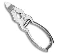 Nail clippers for strong thick toenails - double gear made of stainless steel