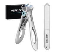 Nail Clippers for Thick Nails -Stainless Steel Heavy Duty, Wide Mouth Professional Fingernail and Toenail Clippers Set for Men, Women & Seniors,Sliver