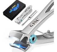 Nail Clippers for Thick Nails - Valentines Gifts for Him Men Dad, 16mm Sharp Wide Jaw Opening Toenail Clippers, Extra Large Heavy Duty Toe Nail Clippers