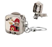 Nail Clippers Key Ring - Folding and Precise Charm - Nail Clippers Pendant, for Adults at Home and Travel