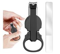Nail Clippers | Nail Clippers for Men with Magnifying Glass - 2-in-1 Fingernail Scissors in Violin Shape with Bottle Opener for Manicure, Daily Pedicure, Home, Social Care, Children and Travel