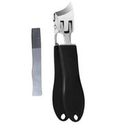 Nail Clippers - No Splash Nail Clippers | Curved Stainless Steel Nail Clippers | Long Slanted Handle and Wide Jaw Opening | Curved Tip Nail Clipper for Men,