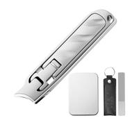 Nail Clippers - Portable Medical Grade Stainless Steel Nail Clipper | Travel Manicure Kit | Ultra Thin Stainless Steel Folding Scissors For Toddler Safety | OPENING