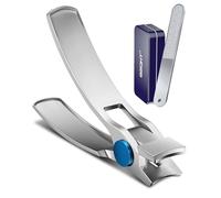 Nail Clippers Set-3 Pack,Fingernail Clippers& Toenail Clipper for Men,Wowen,Nail Clippers with Catcher,Nail Cutter for Thick Toe Nails,Stainless Steel Ultra Sharp Sturdy
