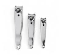 Nail Clippers Set 3 Pack - Precision Stainless Steel Fingernail and Toenail Clippers for Men and Women, Sharp Blades, Easy Grip, Durable Grooming Kit for Home and Travel (5cm, 6cm, 7.5cm)